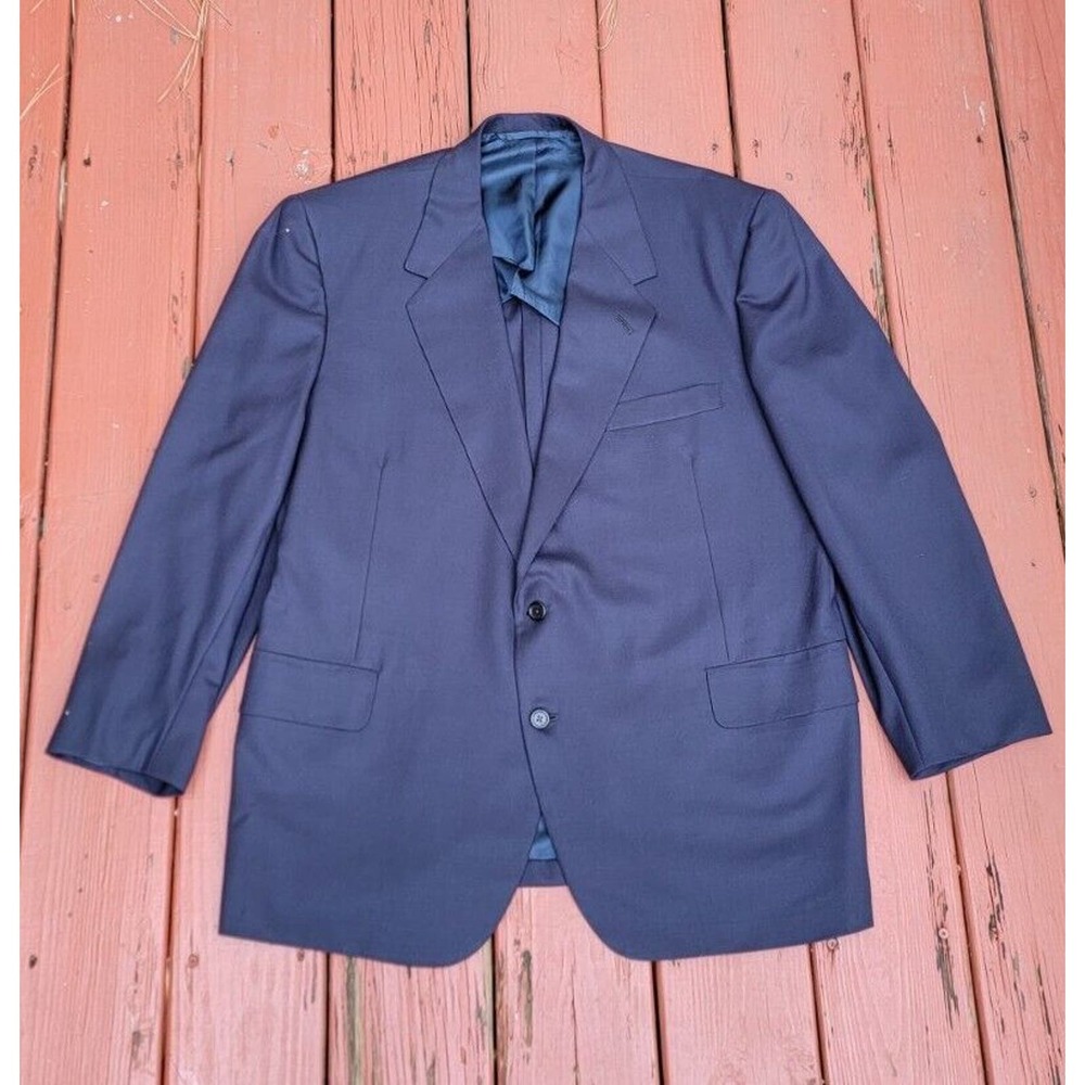 Oxxford Clothes Men's 46 R Navy Blue Blazer Jacket